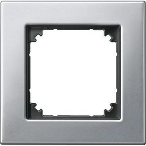 Afdekraam M-Elegance 1-voudig Metaal Platinum zilv Systeem M