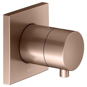 Stopkraan DN15 IXMO Comfort/rozet vierkant rood goud geborst