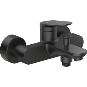 Wave 1-hendel badmengkraan hoh 150mm mat zwart incl. S-koppelingen
