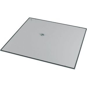 Dak- of bodemplaat aluminium 5mm gesloten IP55 BxD=800x800mm