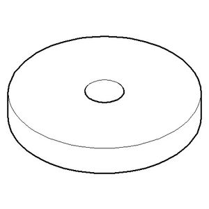 Rozet 50x9,5mm Dark Platinum gebors.