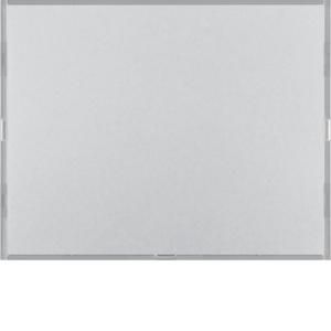 Drukknop opzetmodule 1-v tekstv. berker K aluminium