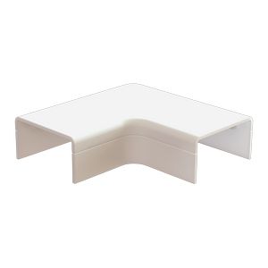 Doos a 2st Systeem25 plattebocht met bodemstuk 25x13mm creme