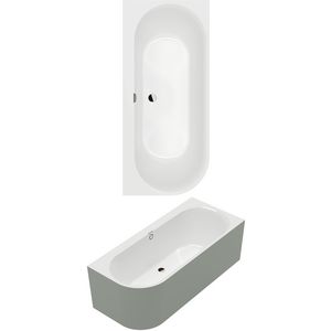 Bad hoekinbouw Ligbad Off-Setr. 1800x800mm 180OBN9CRBCVD01