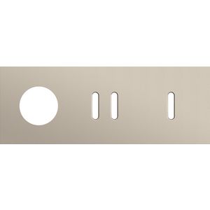 Afdekplaat 3-voud horiz. 71mm centerafst. 166-56717