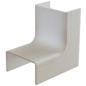 Doos a 2st Systeem25 binnenbocht met bodemstuk 25x13mm creme