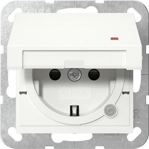 wandcontactdoos met randaarde KD ctrl.l. + Safety Plus System 55 zuiver wit m