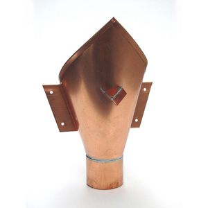 Koperen vergaarbak trechter 80mm