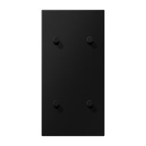 Afdekking LS1912 zwart mat verticaal 2+2 hevel kegel