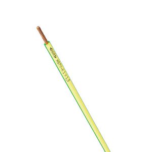Haspel a 100m. Montagesnoer H07V-K 1X2,5 groen/geel