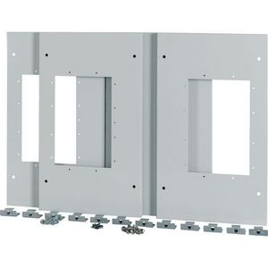 Frontplaten voor 3x IZMX16 uitrijdbaar B=1000mm