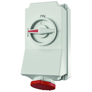 Wandcontactdoos 16A 5-polig  6H 400V IP44 afschakelb.