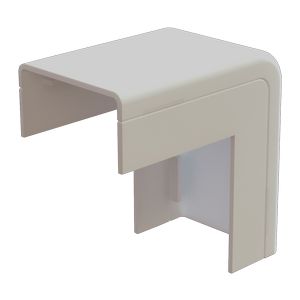 Doos a 2st Systeem25 buitenbocht met bodemstuk 25x13mm creme