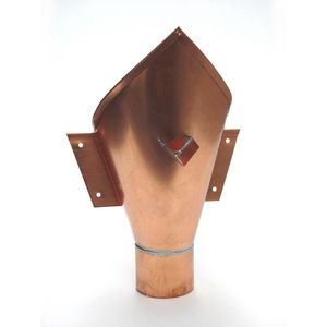 Koperen vergaarbak trechter 100mm