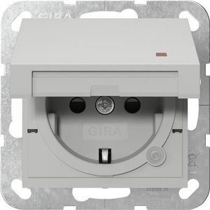 wandcontactdoos met randaarde KD ctrl.l. + Safety Plus System 55 grijs m