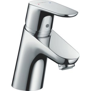 Focus wastafelkraan chroom 1-hendel vaste uitloop 101mm incl. waste