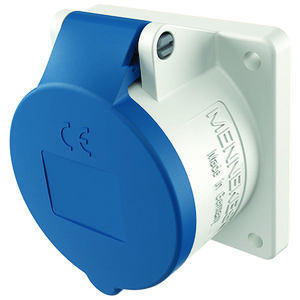 Inbouwwandcontactdoos 32A 4-polig  9H 230V IP44