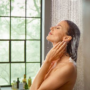 Hoofddouche 240 1 straalsoort PowderRain EcoSmart+ Brushed Black Chrome RD S