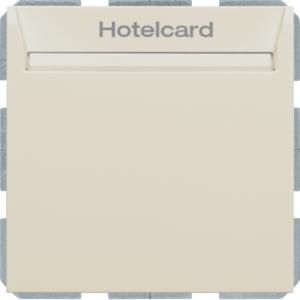 Hotelkaart-relaisSchakelaar berker S/B wit glans