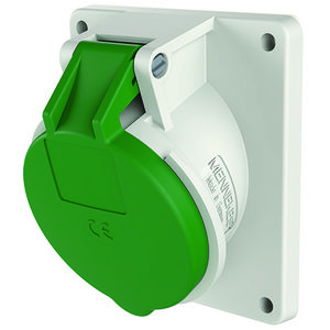 Inbouwwandcontactdoos 16A 4-polig  10H 50V 100-300Hz IP44