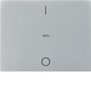 Drukknopmodule afdekking 1-v I/O berker K.5 aluminium