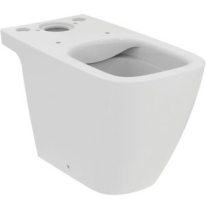 Staand closet I.LIFE-B PK.tbv duoblok randloos diepspoel wit incl. bevestiging (excl. zitting / reservoir)