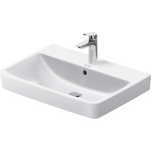 DURAVIT NO.1 #237565 wastafel 650mm wit met kraangat met overloop