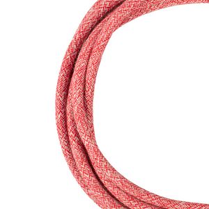 Lengte a 3m. Textielsnoer Tweed 2C 2x0,75mm² rood