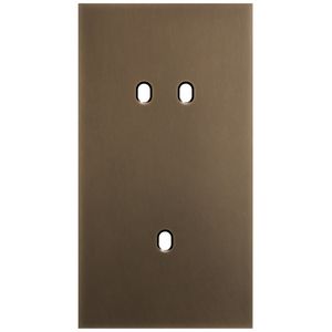 2-voudige afdekplaat Verticaal 71mm centerafstand voor een tweevo