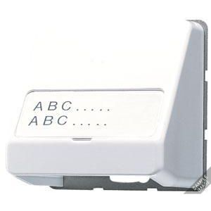 Data-aansluitkap met tekstvenster 23 x 59 mm VVE=10