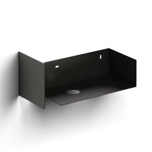 Open kast m handdoekhouder tbv Vale 38cm RE zwart