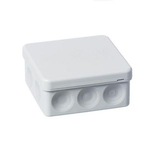 Kabeldoos grijs 10 zij-ingangen 2 ingangen onderzijde