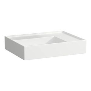 Wastafel s.keramik r 600x460mm z. kr.gat wit H8103340001121