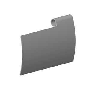 Afdekplaat toiletrolhouder 120X77X18mm-BG