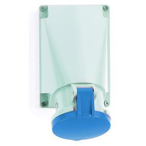 Wandcontactdoos 6h 63A 3P 230V IP44 170x118 Ni