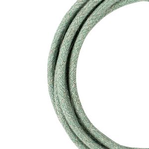 Lengte a 3m. Textielsnoer Tweed 2C 2x0,75mm² groen