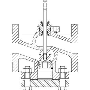 2-weg regelafsl. CV206GG DN50 Kvs=31 5 14mm standaard flens