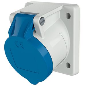 Inbouwwandcontactdoos 16A 3-polig  6H 230V IP44 857