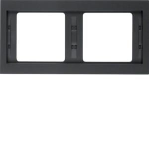 Afdekraam 2-v hor. berker K.1 antraciet mat