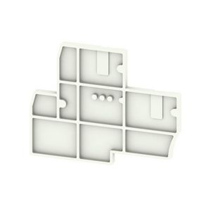 Afsluit- eindplaat l. grijs h:45.4mm b:5.08mm V- VVE=20