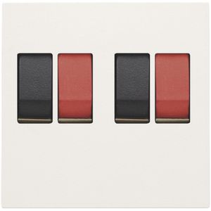 Afwerkingsset 2-voudige luidsprekeraansl. inbouw in