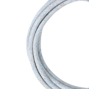 Lengte a 3m. Textielsnoer Tweed 2C 2x0,75mm² pastel blauw