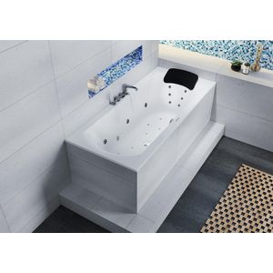 Whirlpool Lima Rihopool 200x90cm systeem JOY links hoogglans wit