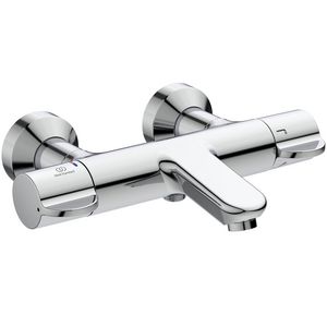 Ceraplus 2 badthermostaat chroom thermische desinfect incl. afsluitbare s-koppelingen