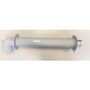 Geveldoorvoer Horizontaal conc. 60/100mm alu