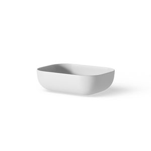 Opzetwaskom CERAMIC RECTANGLE 45x32,5cm mat wit