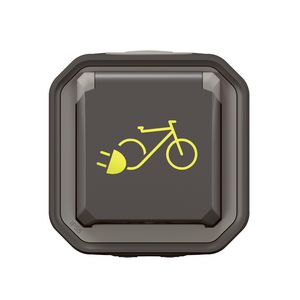 Fiets Wandcontactdoos Penaarde compleet antraciet Plexo