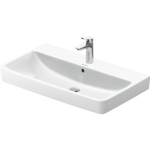 DURAVIT NO.1 #237580 wastafel 800mm wit met kraangat met overloop