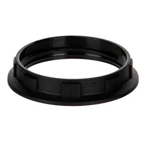 Schroefring E14 lamphouder thermopl. 35x7mm zwart VVE=10