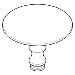Stop 63x48mm Champagne (22kt Goud)